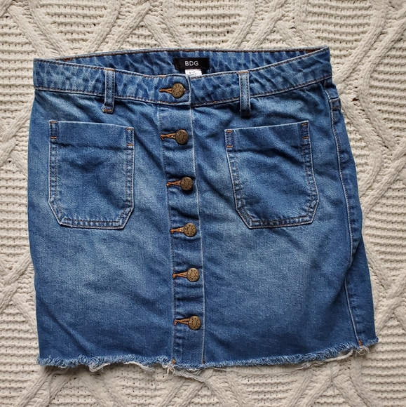 BDG Urban Outfitters Button Up Denim Skirt - Picture 1 of 4